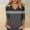 Z002-Grey, variant on Womens Spring Tops Striped Print 2026 Summer Dressy Casual 3/4 Sleeve V-Neck Shirts Business Work Classic Fit Outfits Y2k Clothes