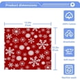 thumbnail image 5 of GZHJMY 12x12Inx2 Sets Reusable Soft Face Towel,Kitchen Hand Towel Bathroom Absorbent Towel,Gym Hotel Spa-Red Christmas Snowflakes, 5 of 7
