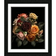 thumbnail image 2 of Maki 15x18 Black Ornate Wood Framed With Double Matting Wall Art Titled - The Flashy Bouquet Iii, 2 of 6