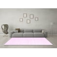 thumbnail image 3 of Ahgly Company Indoor Round Solid Pink Modern Area Rugs, 6' Round, 3 of 4