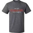 thumbnail image 2 of OXI T-Shirt - You Can't Scare Me, Basic Casual T-Shirt for Men's and Women Fleece T-Shirt Short Sleeve - Graphite Heather Medium, 2 of 3
