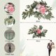 thumbnail image 2 of 2 piezas de flores artificiales para arco de boda, flores artificiales para ceremonia de boda, letrero para arco para boda, estilo 1, 2 of 5