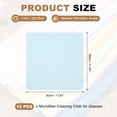 thumbnail image 2 of Uxcell 12Pcs Microfiber Cleaning Cloth for Glasses, 12x12inch Eyeglass Cleaning Cloth for Screens Cameras Cell Phones Electronics Lenses, Light Blue, 2 of 6
