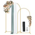 thumbnail image 1 of Set de soportes para telón de fondo Wedding Arch ParseBio, 2,2 m, 1,8 m, metal dorado, 1 of 8