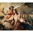 thumbnail image 3 of Giovanni Domenico Tiepolo 14x12 Black Modern Framed Museum Art Print Titled - The Prayer in the Garden, 3 of 5