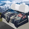 thumbnail image 2 of Aplkyhs Ezgo Golf Cart Seat Covers 2 Passenger Lightweight Golf Blanket for 2-Person Club Car Seats Keeps Seat Warm and Comfortable Flag Savage, 2 of 7