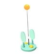 thumbnail image 3 of Pong Balls Paddles Set Table portátil Menos elástico Equipo de eje suave verde, 3 of 8