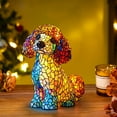 thumbnail image 6 of Table Lamps under $5! Yannianjz Dog Series LED Table Lamps, Resin Stained Glass Lamp, Cute Dogs Themed Art Night Light, Tabletop Night Lights, Fun Gift for Dog Lovers, 6 of 9