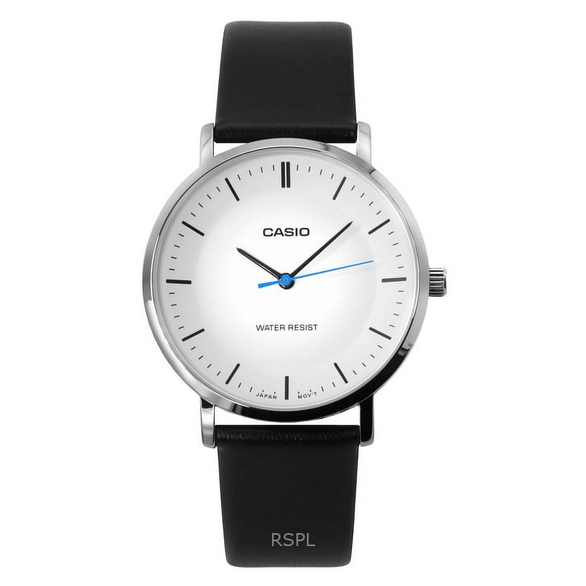 Casio Standard Analog Leather Strap White Dial Quartz MTP-VT04L-7E