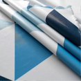 thumbnail image 4 of Mantel rectangular de PVC lavable Yashi impermeable celosía triangular estilo nórdico azul 120180 cm, 4 of 5