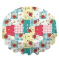 thumbnail image 2 of Pioneer Flower Floral Print Pattern Round Tablecloth 60 X 60 Inch, Wrinkle Resistant Wipeable Table Cloth for Kitchen Dining Picnic Patio Party, 2 of 6