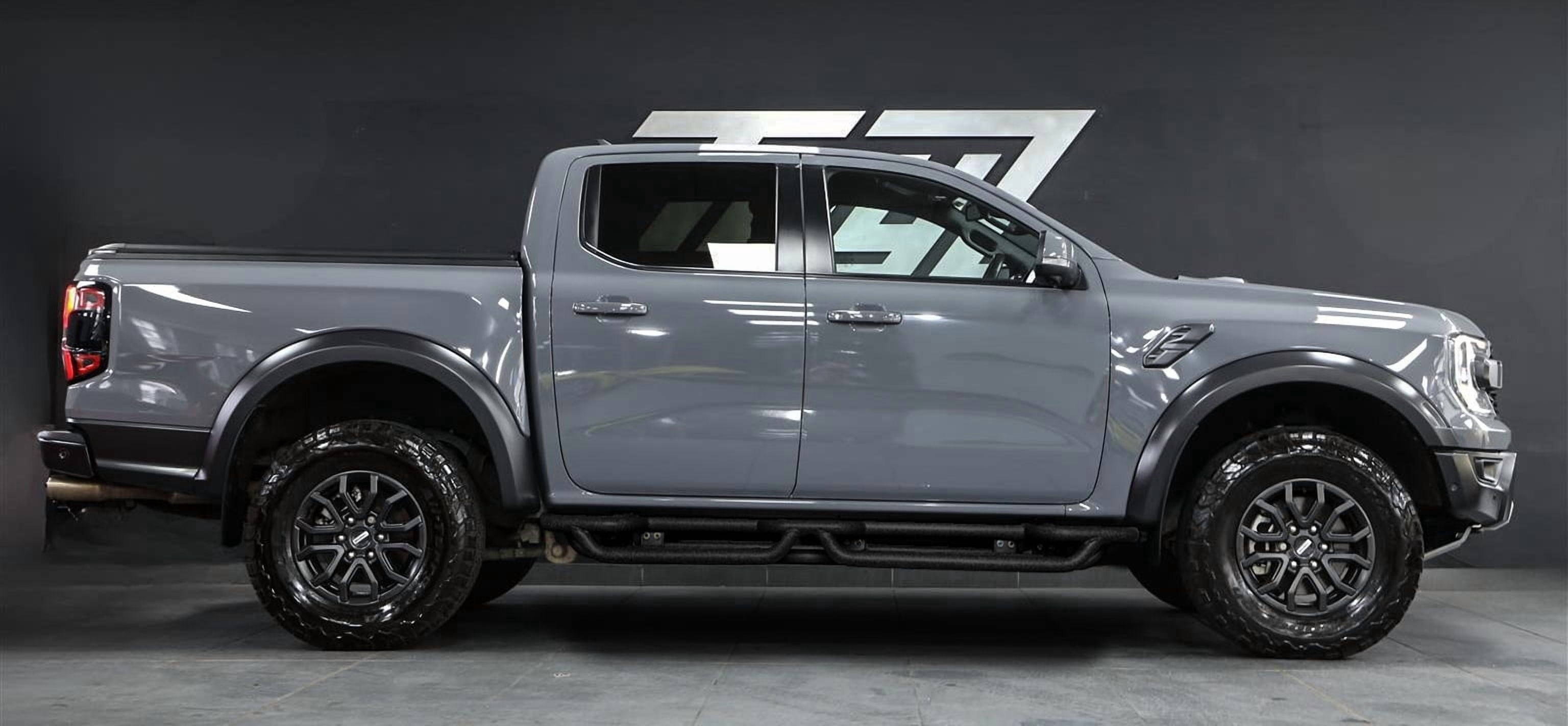 Vijay Compatible with 2019-2026 Ford Ranger SuperCrew Cab Running Boards & Step Bars Nerf Bar Dual-Stage Textured Black Powder Coated, 6 Inch Step Bars Side Steps