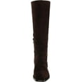 thumbnail image 2 of Sam Edelman Clive Chocolate Brown Squared Toe Stacked Heel Knee High Boots (Chocolate Brown, 5), 2 of 6