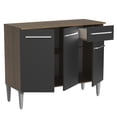 thumbnail image 3 of Gabinete Bajo Cocina Madesa Emilly con Tarja Marrón Negro 105 cm, 3 of 9
