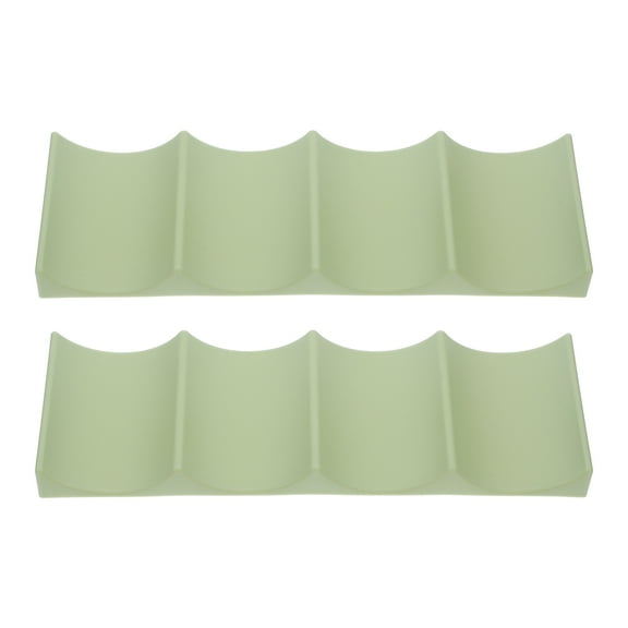FONDOTIN Wine Bottle Organizer Kitchen Organization Green PP 2Pcs