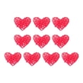thumbnail image 3 of 10 colgantes de corazón de mimbre y ratán para San Valentín, adornos navideños. Rojo, 3 of 9