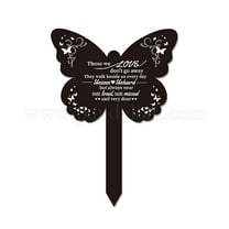 1pc Memorial Remembrance Plaque Stake Acrylic Plaque Memorial Commemoratory Sign Garden Remembrance Decoration These We Love Do Not Go Away