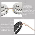 thumbnail image 2 of Guardurnaity Gafas, calabaza, calabaza, gafas sin montura, calabaza y duraderas, de moda y adecuadas para fiestas, brotes, sombrilla. Cadenas y cordones para anteojos rojo, 2 of 6