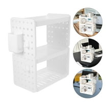 OUNONA Magazine File Holder Small Office 32.5x14x2.5cm White