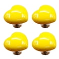 thumbnail image 2 of Tnobhg 4Pcs Love Heart-shaped Toilet Buttons Creative Shape Vibrant Color Easy to Install Drawer Knobs Toilet Tank Buttons Auxiliary, 2 of 7