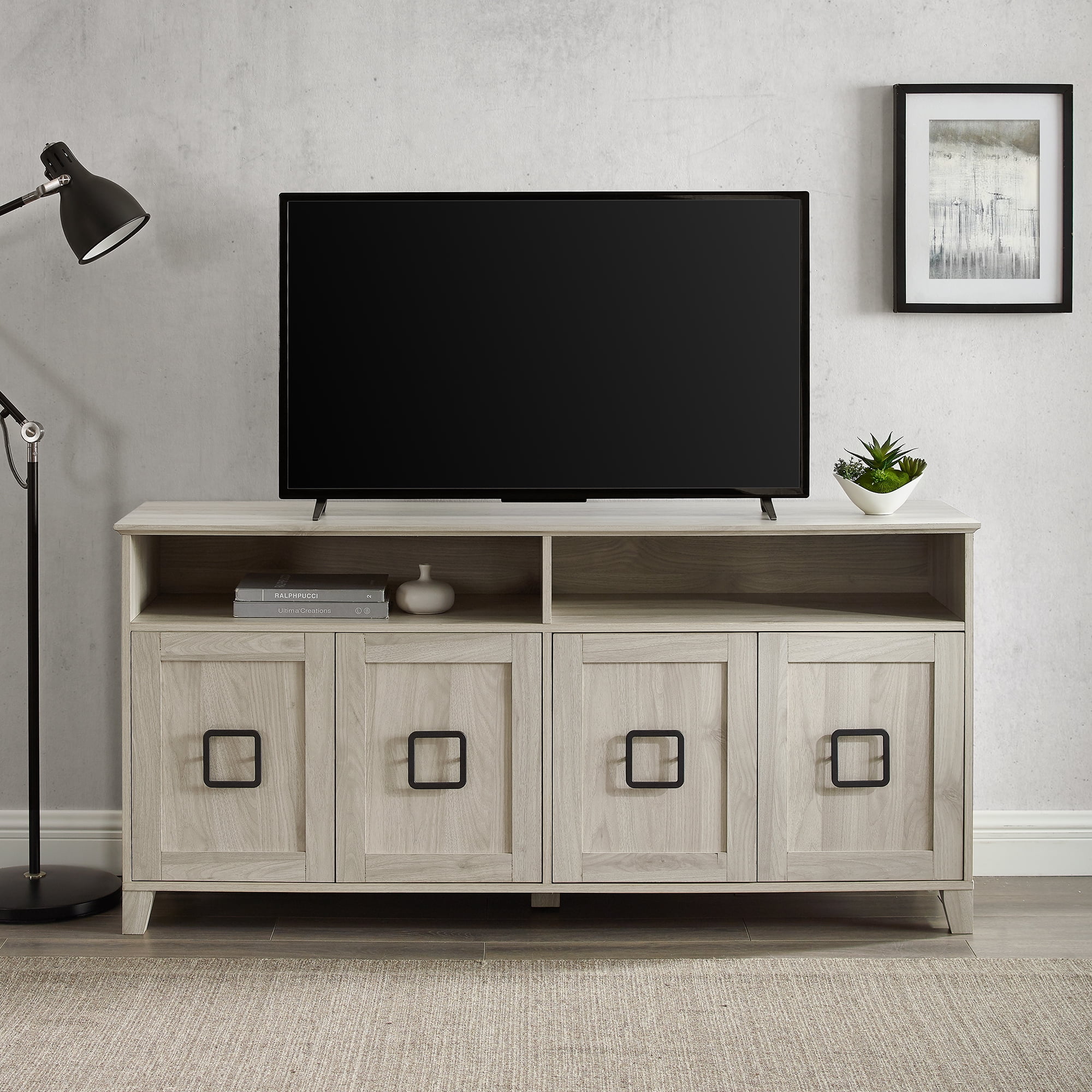 Sullivan Four Door Birch TV Stand for TVs up to 65" by Birch Harbor