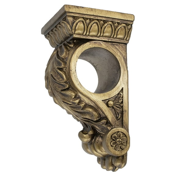 MERIVILLE Chatecu Drapery Sconce, Corbel Bracket, Drapery Scarf Swags, Wall Décor, Renaissance Gold, 1Pcs