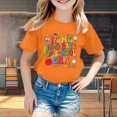 thumbnail image 2 of SXcggal One Mode Enfants T-Shirt Décontracté Imprimé Col Rond Manches Courtes Ample Mignon Respirant Confortable Hauts Filles, 2 of 4