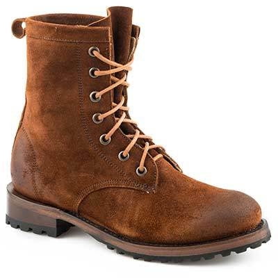 

Women s Stetson Sam Suede Leather Boots Handcrafted Brown