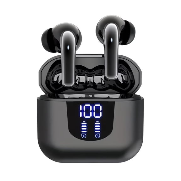 Wireless earphones,ultra long battery life, Type-C, stereo Bluetooth in ear earphones, suitable for iPhone and Android in ear earphones, gaming, business, and sports earphones with microphone