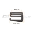 thumbnail image 2 of Unique Bargains 1.5' 38mm Webbing Release G Hook Buckle Adjusters for Backpack Strap, 8Pack Dark Grey, 2 of 5