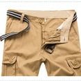 thumbnail image 6 of Up to 60% off Men's Shorts, Xunlbb Men's Multi-pocket Button And Zipper Outdoor Shorts Sports Cargo Knee Length Shorts, 6 of 9