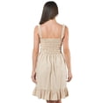thumbnail image 2 of Vestido Maternidad Algodón Fresco Cómodo Vestido Embarazo Verano Casual Tirantes Ajustable Color Beige, 2 of 5