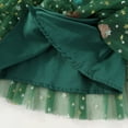 thumbnail image 6 of Aislor Little Girls Christmas Cami Dress Layered Tulle Tutu Dress Glitter Stars Decor Xmas Tree Green 110, 6 of 7