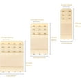 Aphlos 12 Pack Adjustable Bra Extender Strap with 2/3/4 Hooks in White, Black, Beige, Dark Beige
