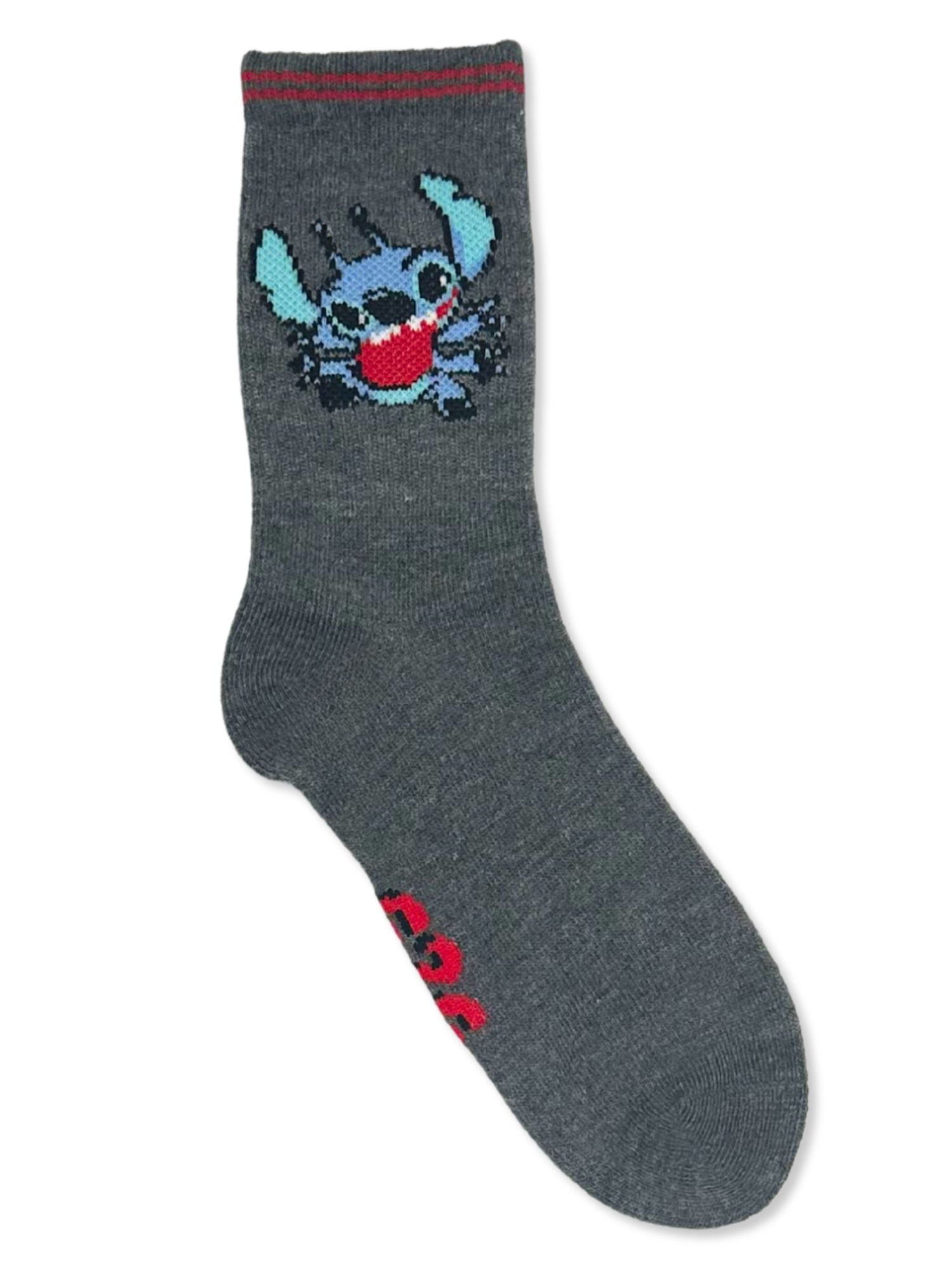 Disney Stitch Boys Mid-Crew Socks, 3-Pack, Sizes S/M-M/L