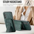 thumbnail image 5 of Allytechgroup Wallet Case for Samsung Galaxy A16 5G, RFID Blocking Premium PU Leather Cards Holder Retro Shockproof Scratch Resistance Phone Case for Women Men, Green, 5 of 9