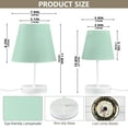 thumbnail image 3 of LED Desk Lamp Pastel Green Table Nightstand Lamps with 3 Color Temperatures for Home Bedroom Living Room Decor 6x11, 3 of 8