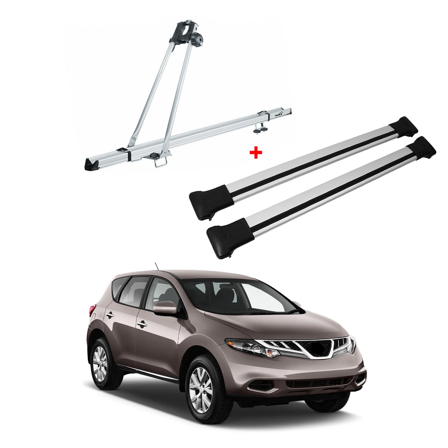 Cross Bar & Bike Carrier For Dodge Journey 20082022 Top Roof Rack