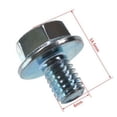 thumbnail image 3 of Screw Bolt Bolt Lawn Mower Part Parts Recoil Starter Replacement 10Pcs, 3 of 8