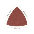 thumbnail image 2 of Uxcell 100 Packs 80 Grits 80mm Aluminum Oxide Triangular Hook & Loop Sandpapers Sanding Pads, 2 of 6