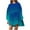 Dark Blue, variant on IROINNID Long Sleeve Dress for Women Loose Round Neck Long Sleeve Comfy Printing Dresses ,Hot Pink