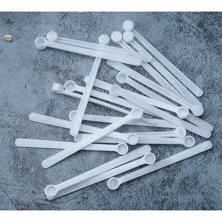  80 Pack Plastic Scoop Tablespoon Measuring Spoons 20