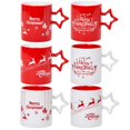 thumbnail image 4 of Bruntmor | Coffee Mug Set Set Of 6 Large-Sized 14 Ounce Christmas Theme Ceramic, 4 of 8