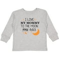 thumbnail image 3 of Inktastic I Love My Mommy to the Moon and Back Boys or Girls Long Sleeve Toddler T-Shirt, 3 of 5
