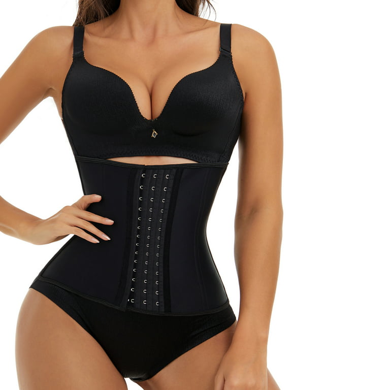 Reamphy Waist Trainer Corset Women Workout Trimmer Sweat Sports Girdle Belt  Body Shaper (Black,S) at  Women's Clothing store