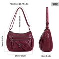 thumbnail image 5 of Spencer Women's Handbag, PU Leather Shoulder Bag for Women, Multi-Pocket Crossbody Purse, Pocketbook with Adjustable Strap, 5 of 9