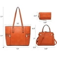 thumbnail image 6 of M Marco Women's Handbag 3pcs Set Fashion Tote Bag with Matching Satchel Bag and Wristlet, 6 of 7