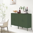 thumbnail image 3 of CHSHIN 40"H Green Metal Locker Storage Cabinet,Multipurpose 3-Tier for Home,Office,Bar(Width:31.5"), 3 of 7