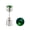 Green, variant on 1Pc Ear Stud Flashing Eye-catching High Transparency Handmade Faux Crystal Decorate Portable LED Women Stud Earring Women Gift,Purple