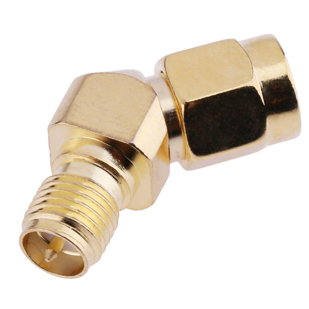 RP-SMA Female Plug Male Pin to SMA Female RF Straight Coaxial Connector Adapter 